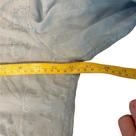 Robert Graham Classic Fit Blue Toile Stripe Button Up Flip Cuff Sz L - Picture 9 of 9